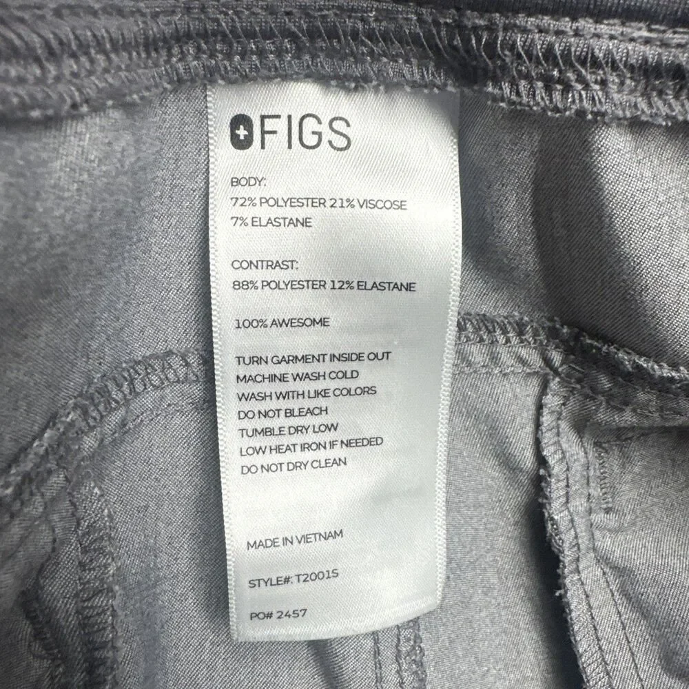 Figs Axim Cargo Scrub Pants Mens Size Small Short Graphite Gray T2001S Medical‎